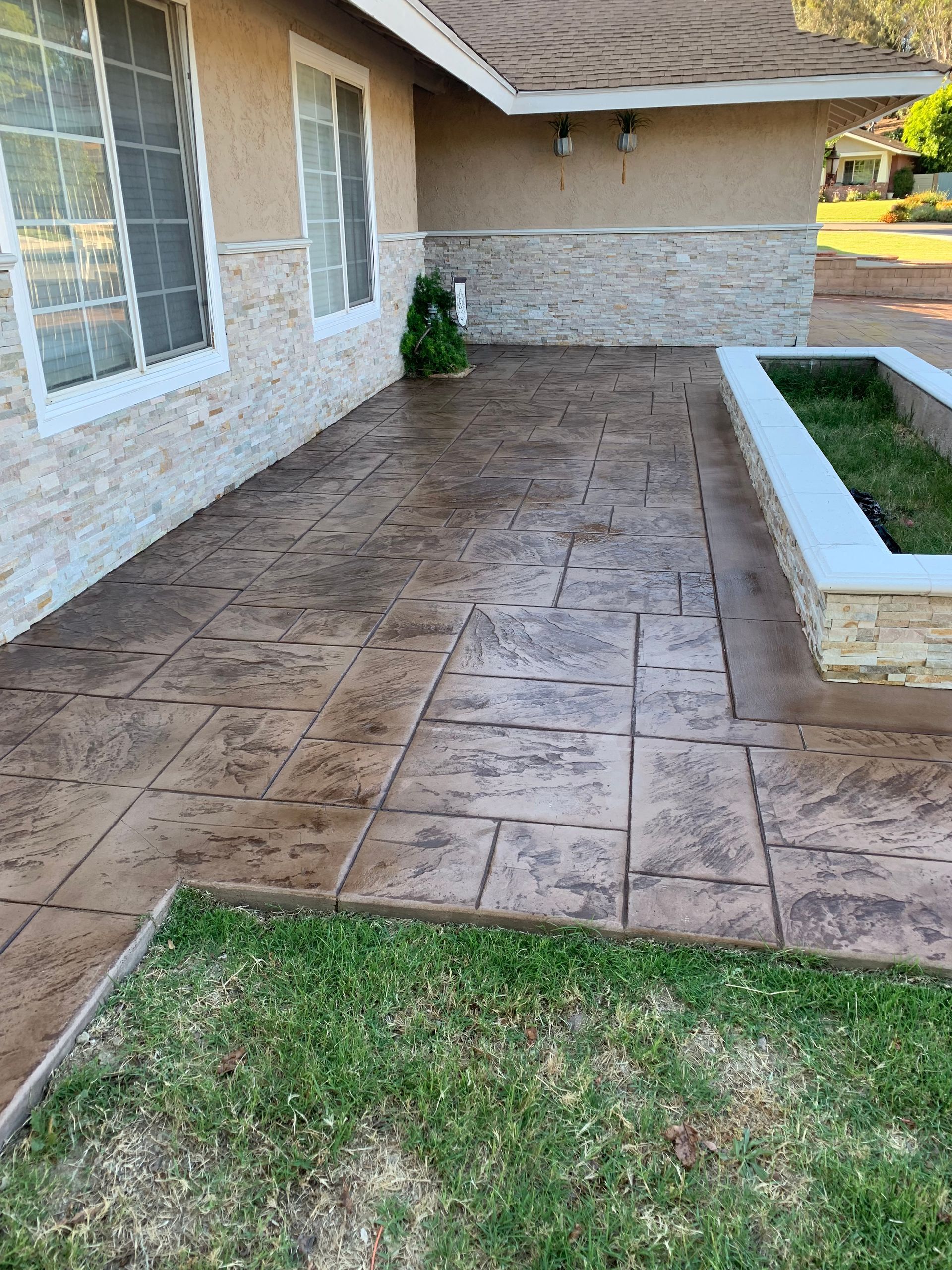 Courtyard concreting