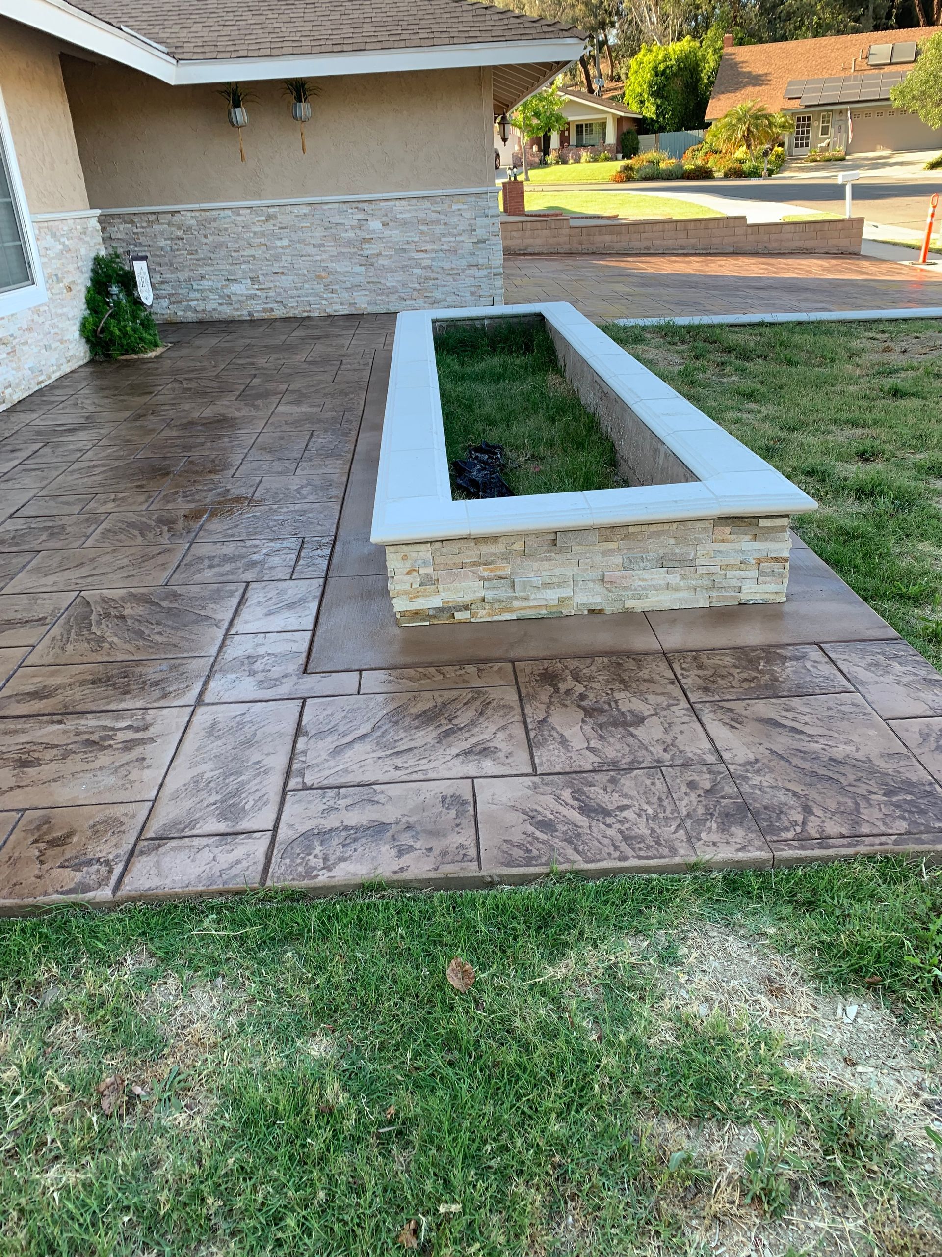 Courtyard concreting