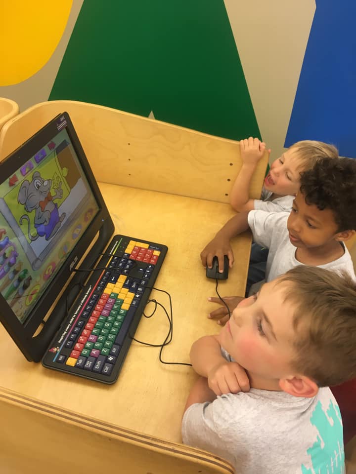 Children inside daycare facility