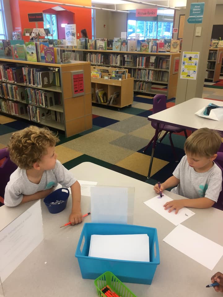 Children inside daycare facility