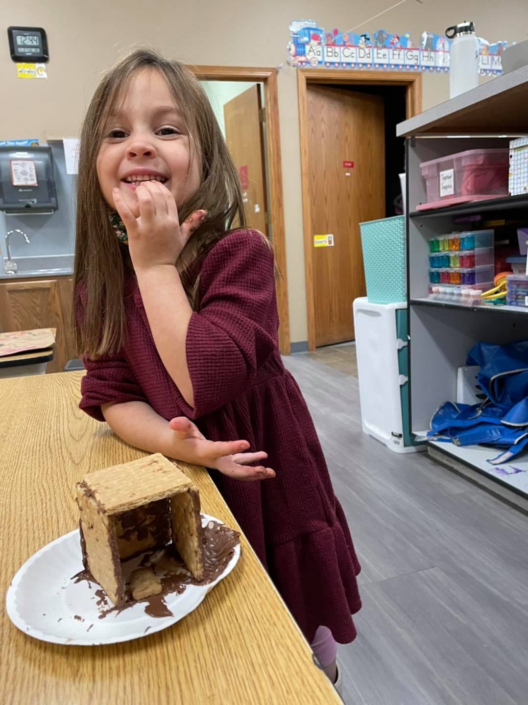 Children inside daycare facility