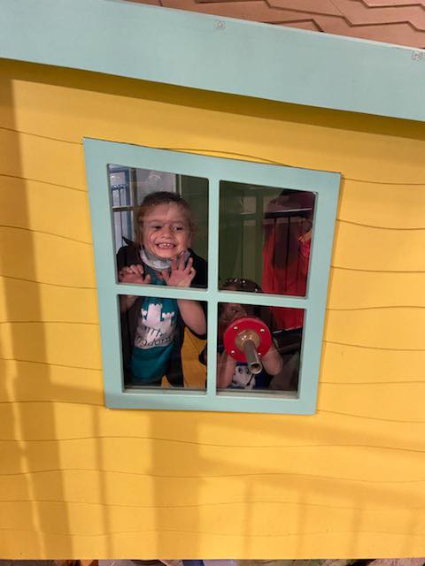 Children inside daycare facility