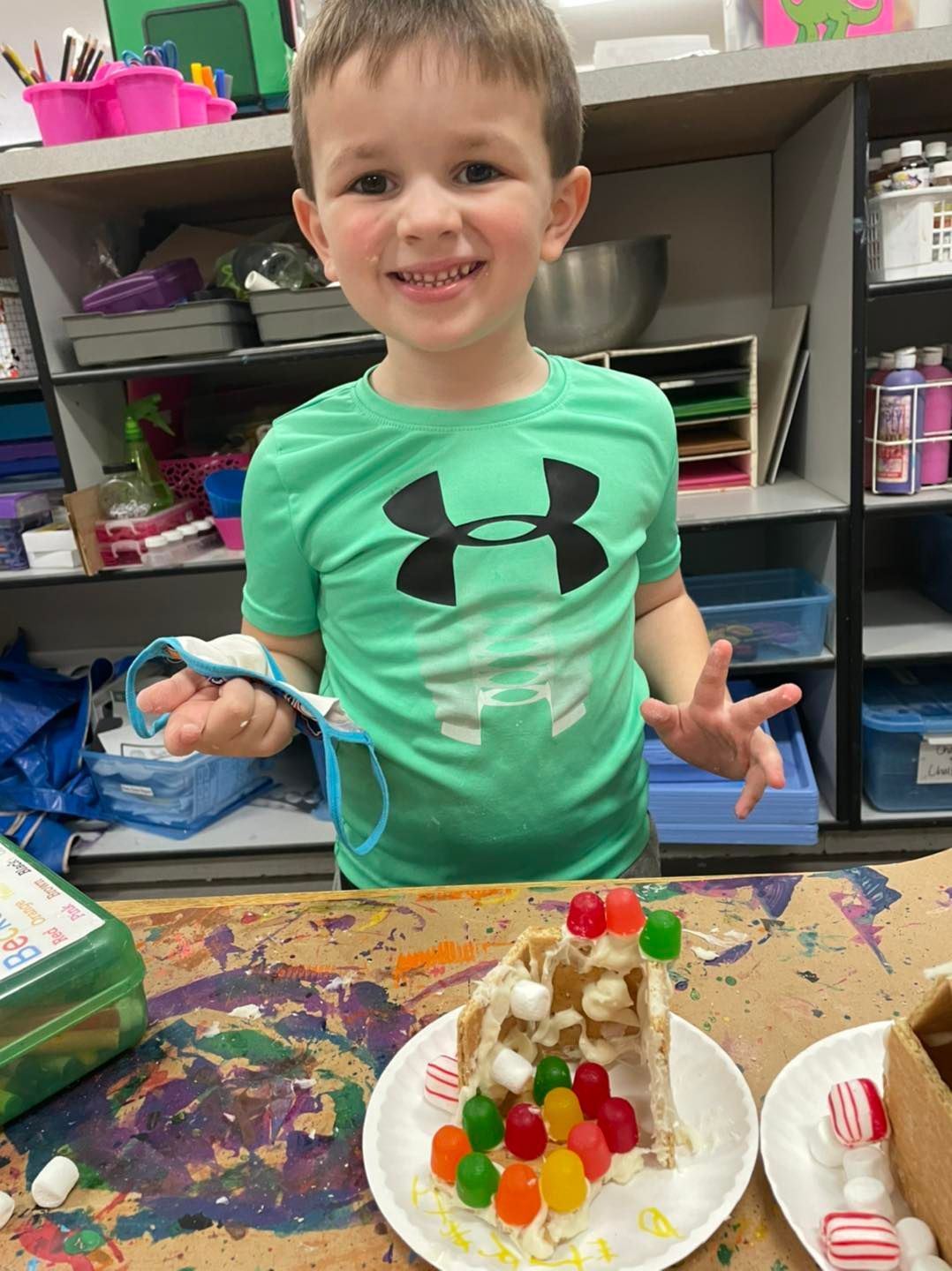 Children inside daycare facility