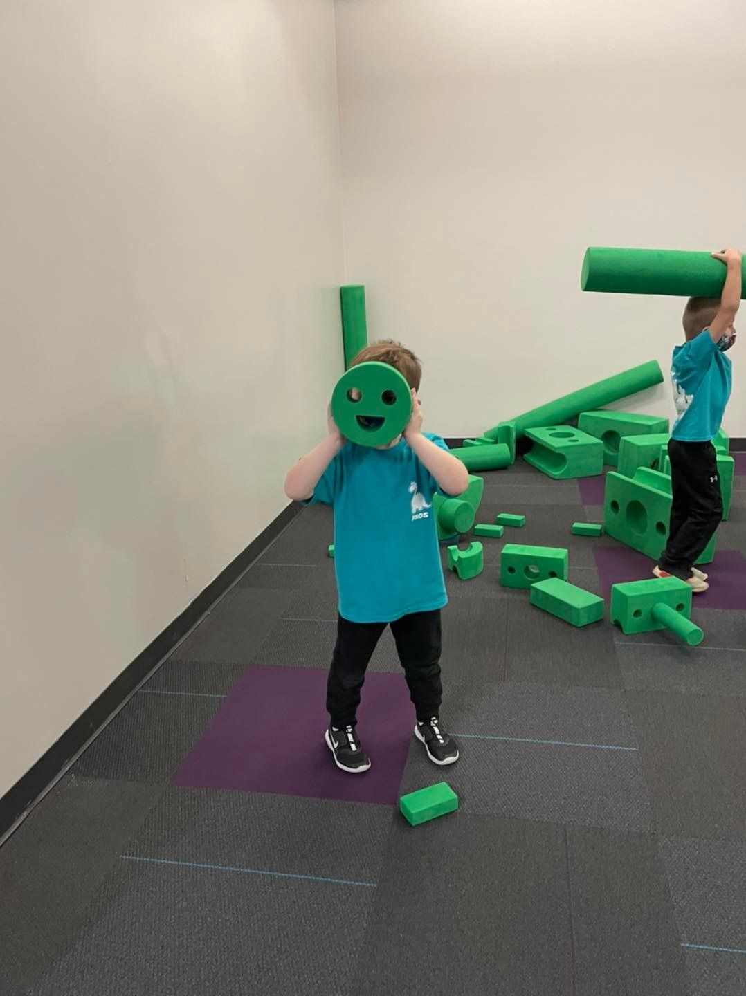 Children inside daycare facility