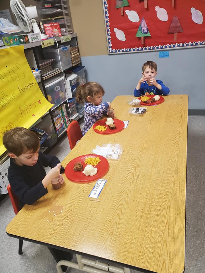 Children inside daycare facility