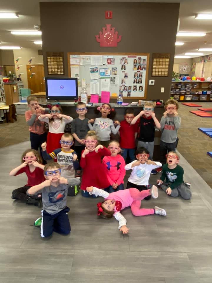 Children inside daycare facility