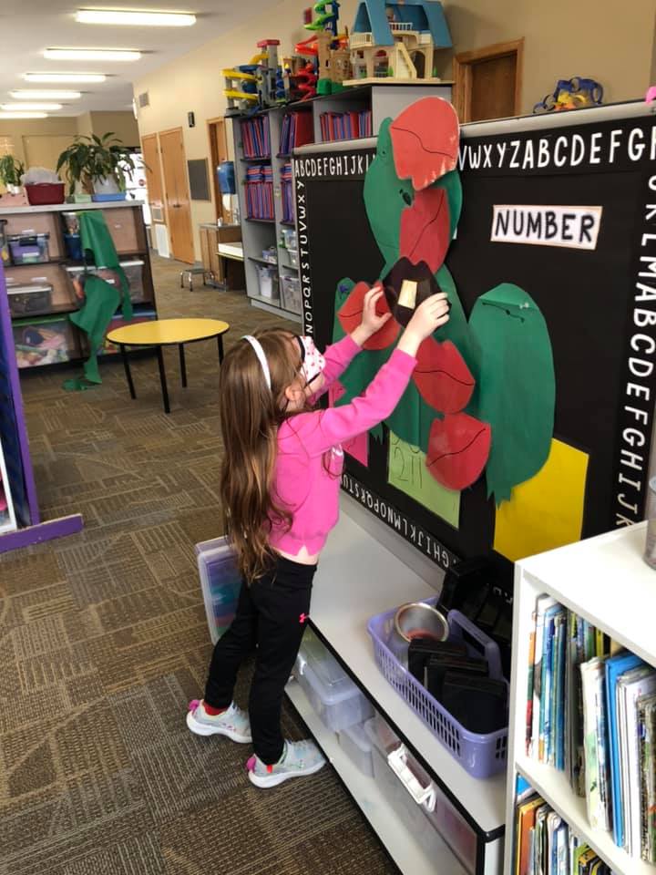 Children inside daycare facility
