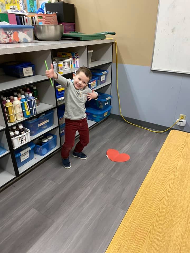 Children inside daycare facility