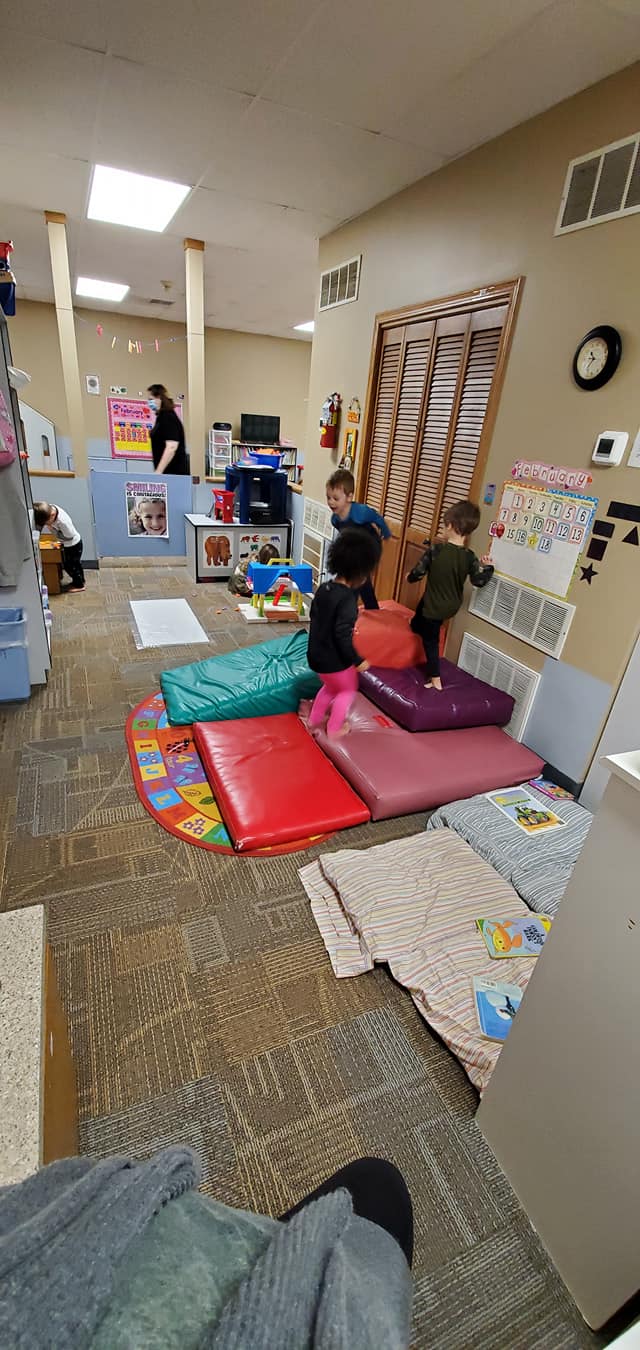 Children inside daycare facility