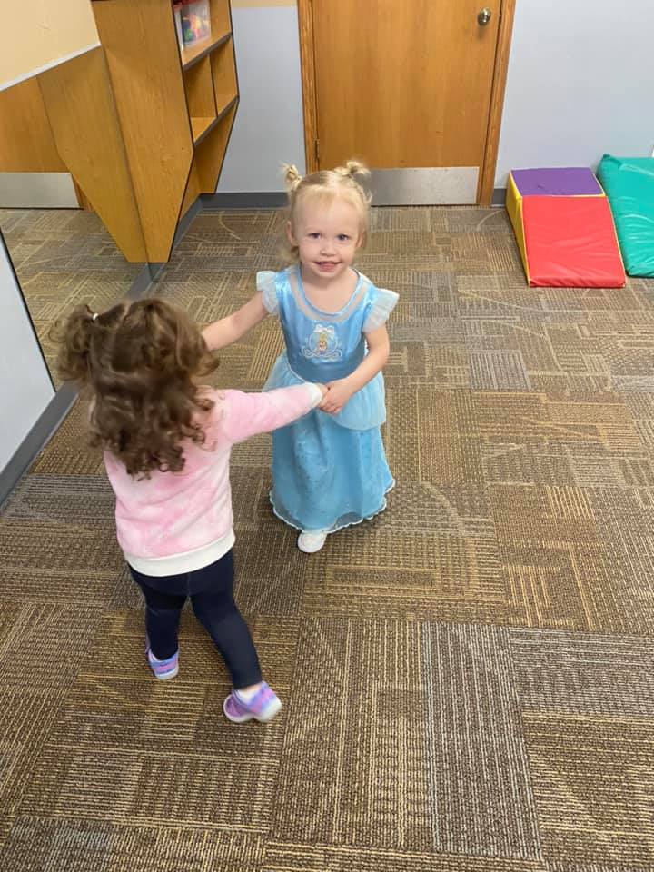 Children inside daycare facility