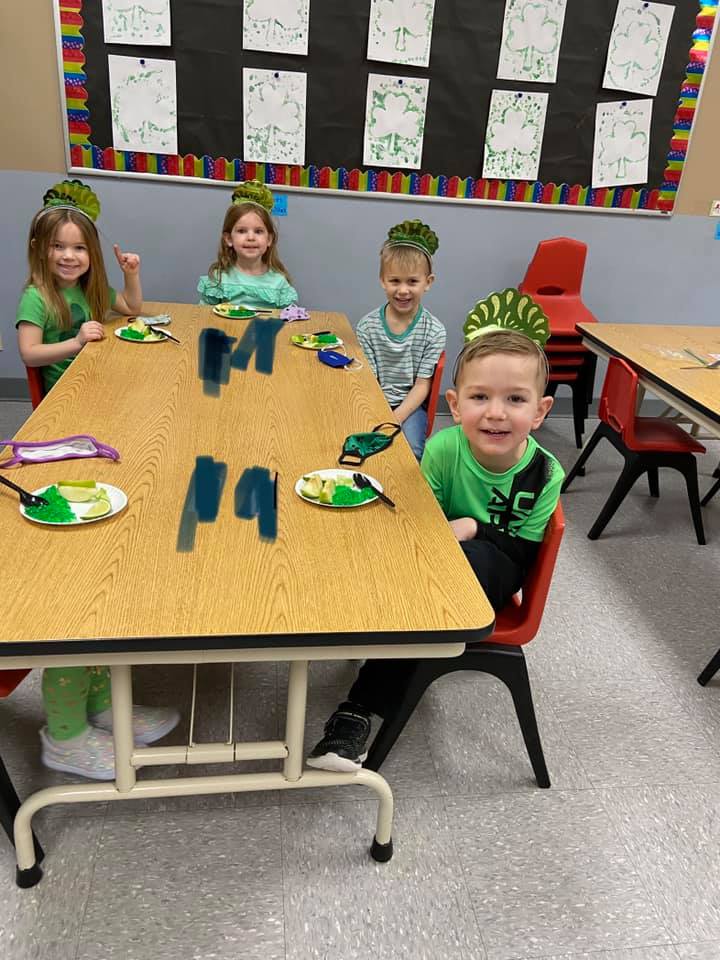 Children inside daycare facility
