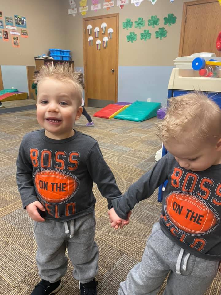 Children inside daycare facility