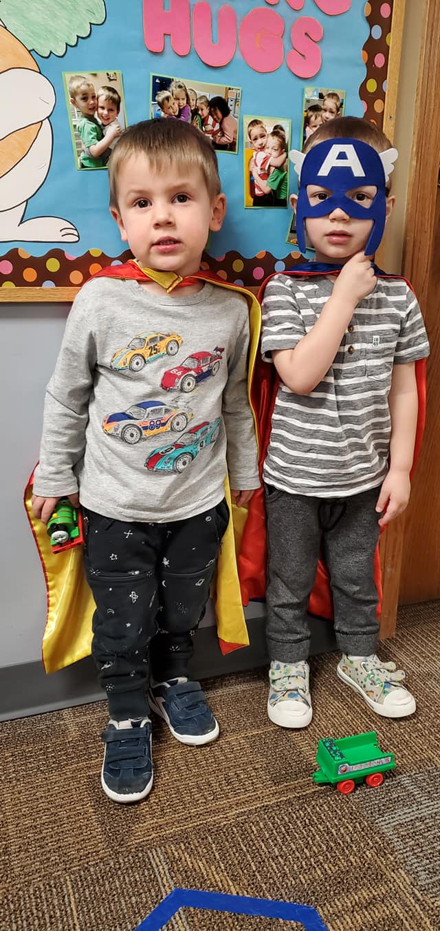 Children inside daycare facility