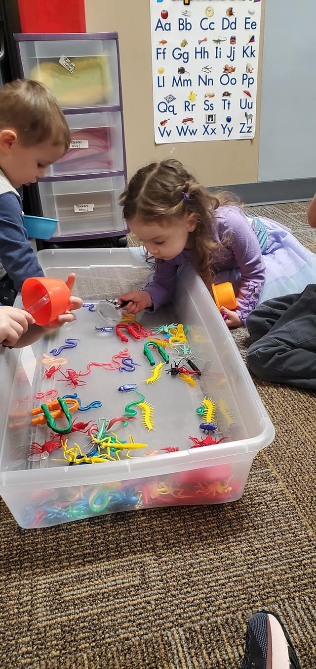 Children inside daycare facility