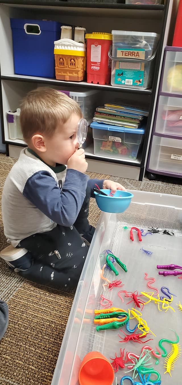 Children inside daycare facility