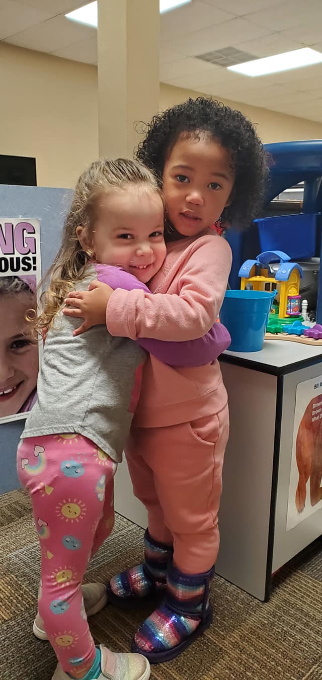 Children inside daycare facility