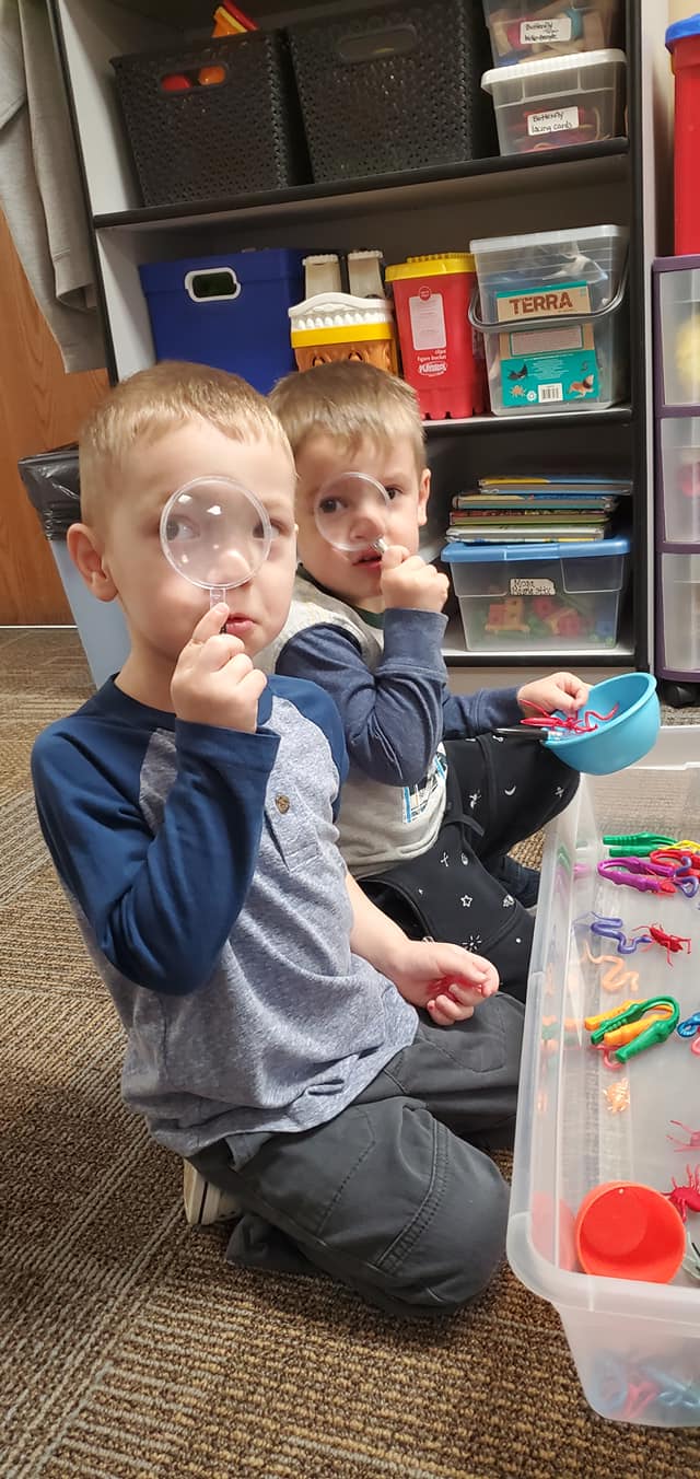 Children inside daycare facility