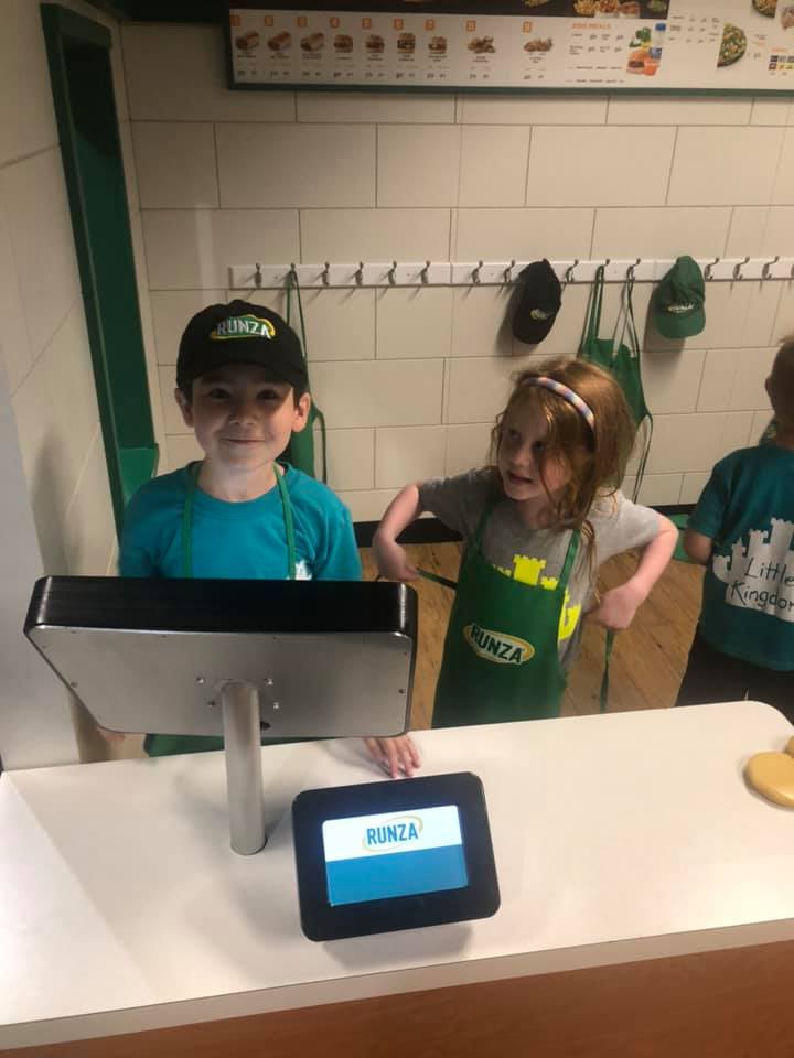 Children inside daycare facility