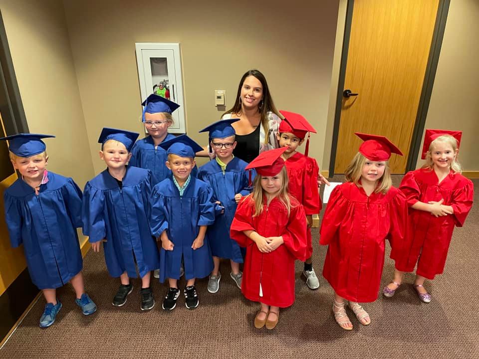 Children inside daycare facility