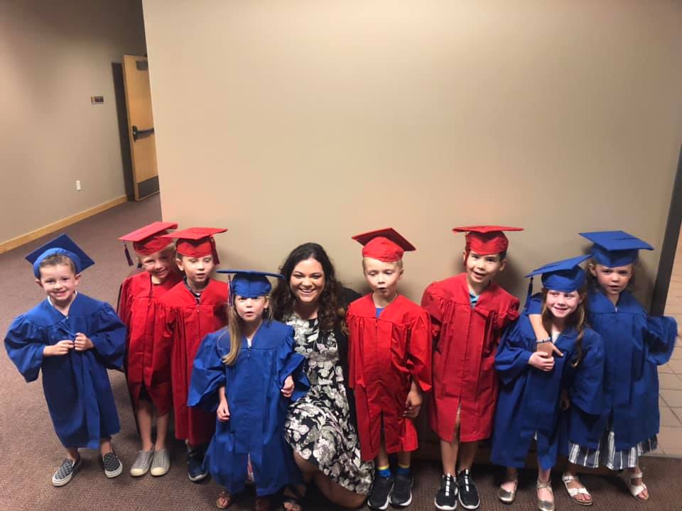 Children inside daycare facility