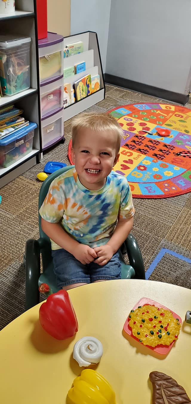 Children inside daycare facility