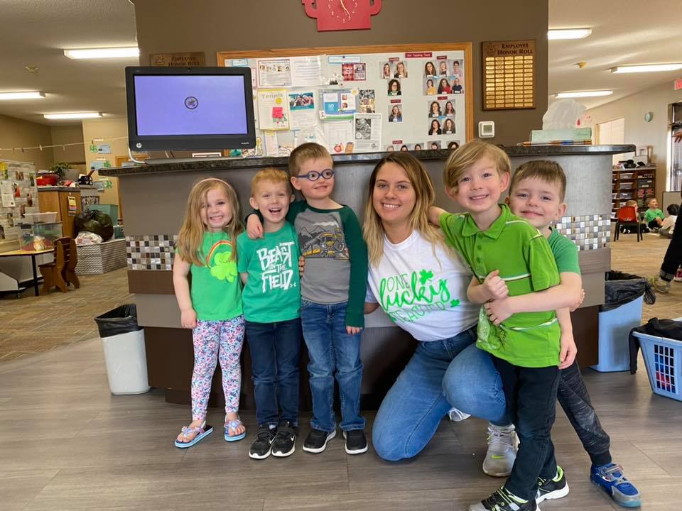 Children inside daycare facility