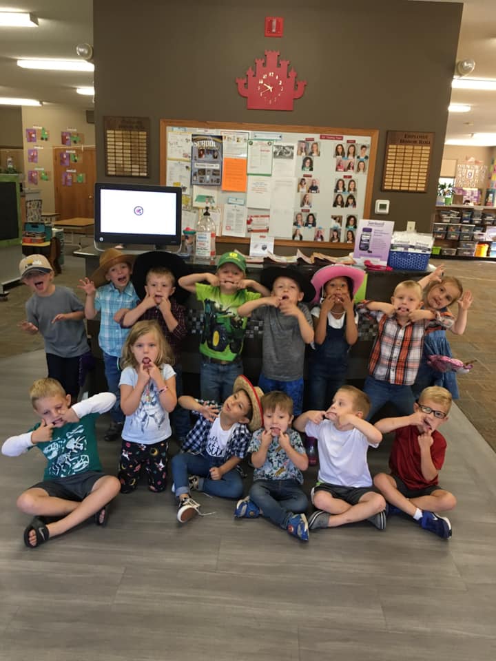 Children inside daycare facility