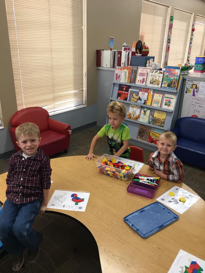 Children inside daycare facility
