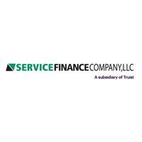 Logo of Service Finance Company, LLC. Text in green and black, with 