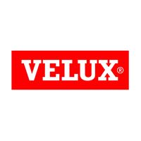 VELUX logo: White text on red rectangle.