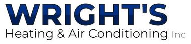 Wright’s Heating & Air Conditioning Inc. logo in blue text on a white background