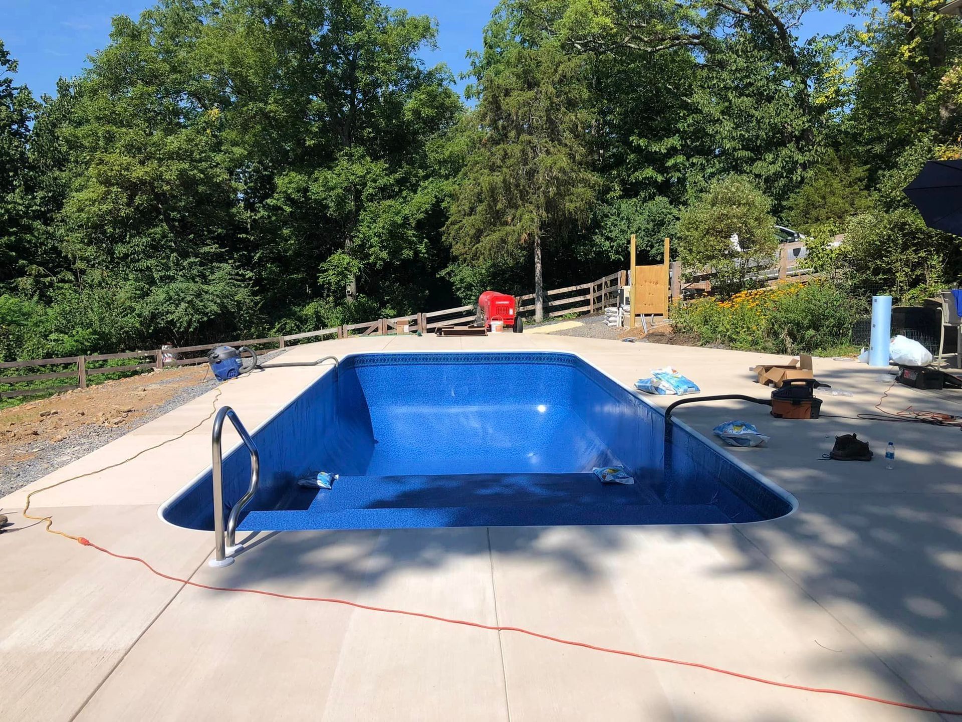 Pool construction