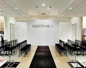 A white wall with lafayette 148 written on it