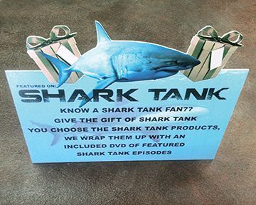 A shark tank sign that says know a shark tank fan