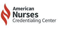 American Nurses Credentialing Center logo with a red flame graphic.