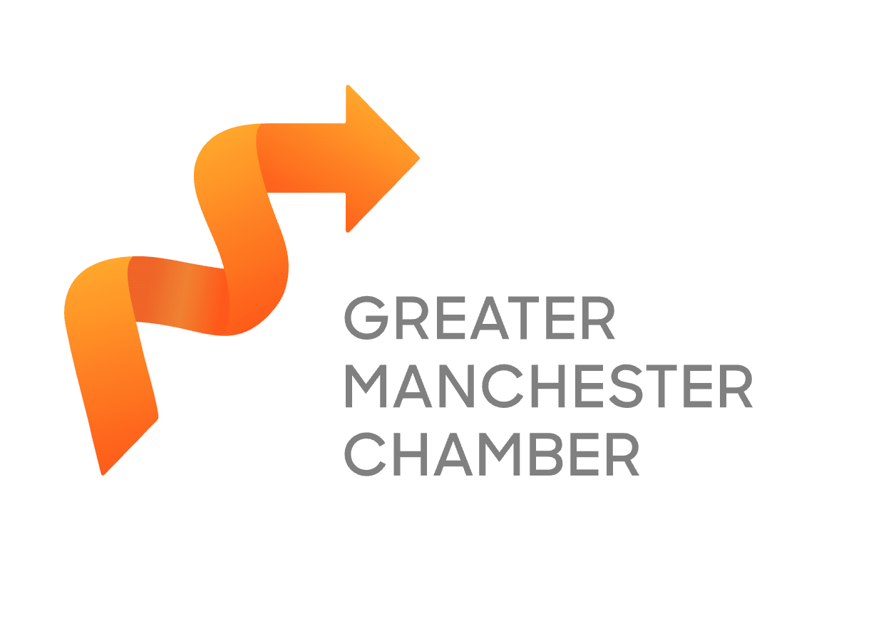 Logo of Greater Manchester Chamber of Commerce, featuring a colorful