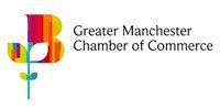 Logo of Greater Manchester Chamber of Commerce, featuring a colorful 