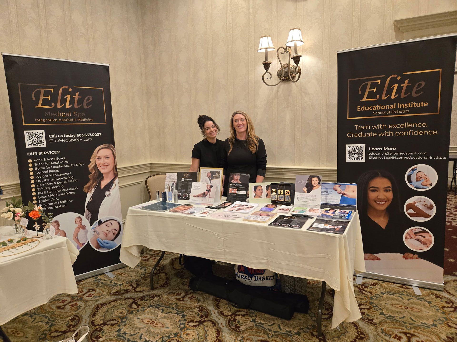 Three women, diverse skin tones, in beige tops, posing against a light gray background, hand on face.