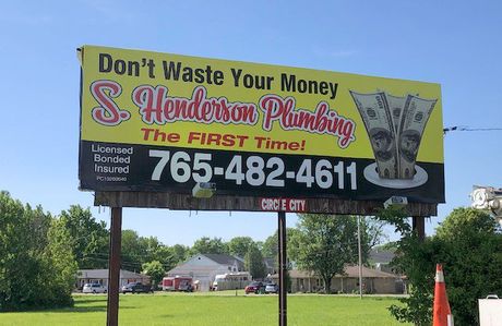 S. Henderson Plumbing Sign