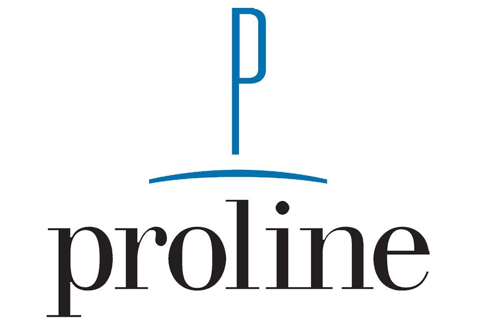 The Proline logo featuring a blue stylized 