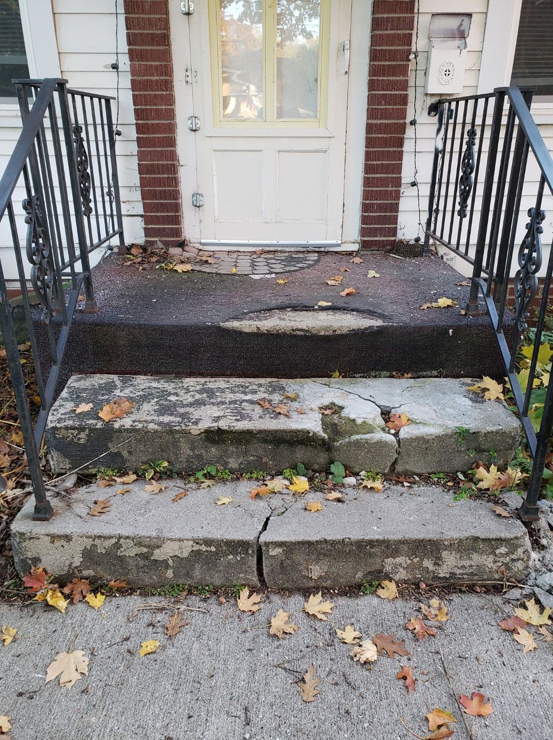 Before stair repair