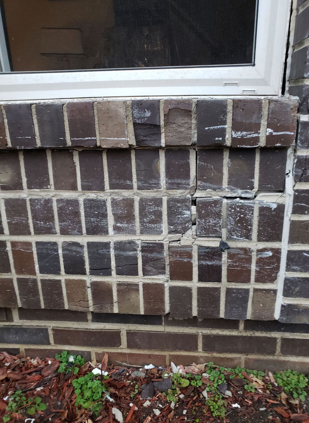 Before brick repair