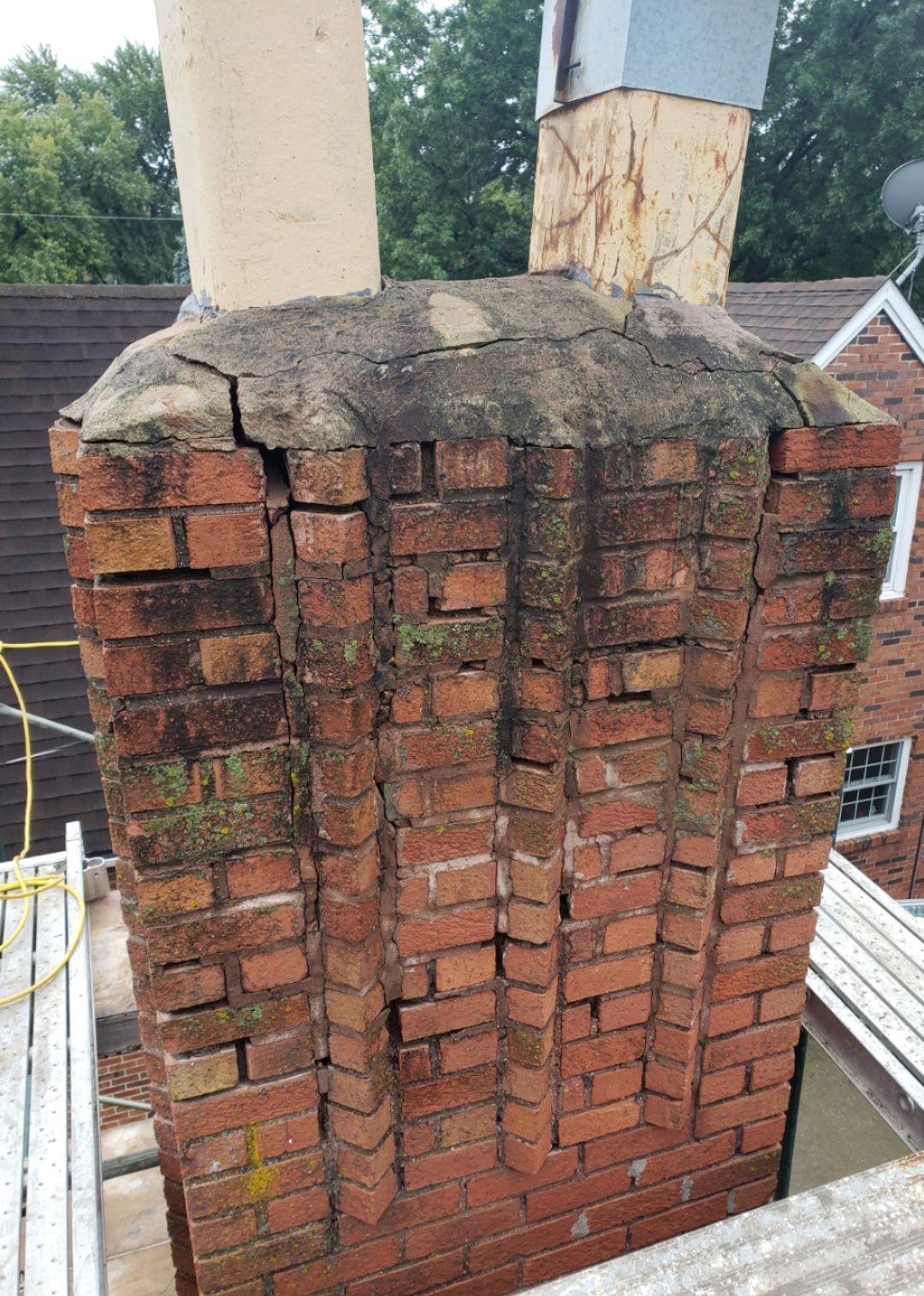 Before chimney repair
