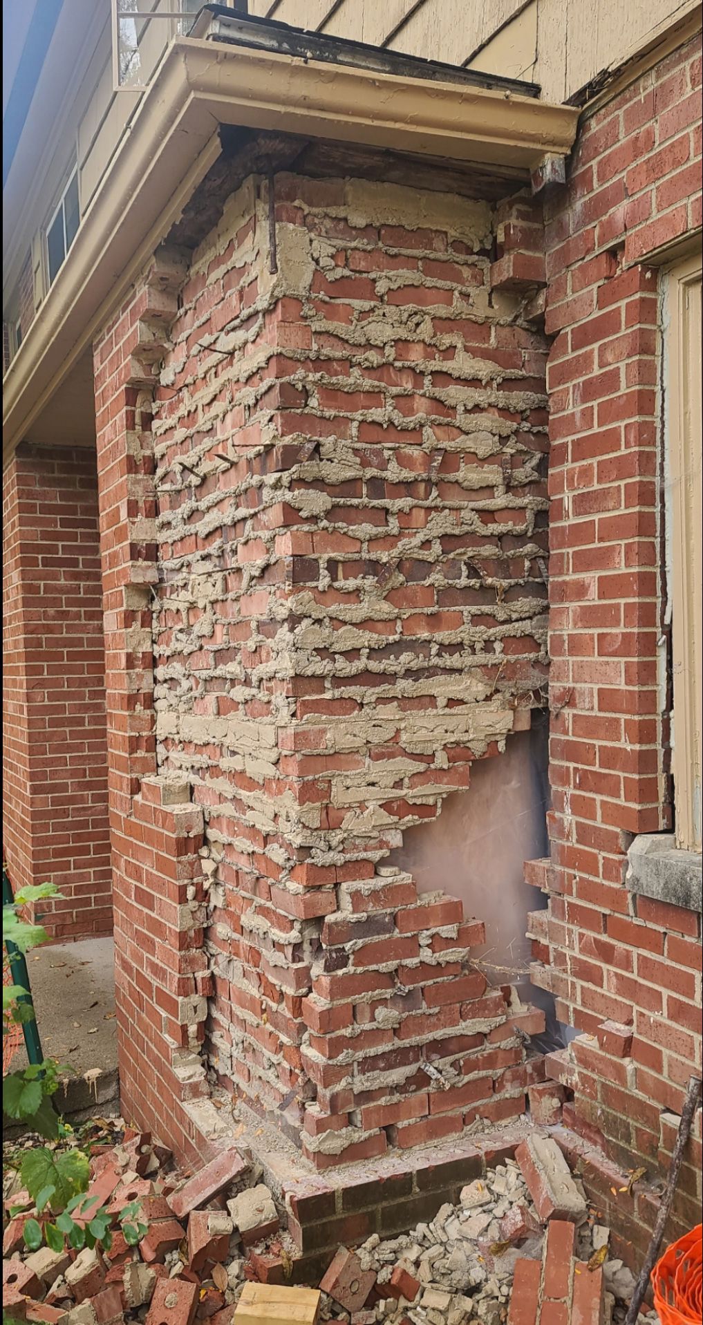 Before chimney repair