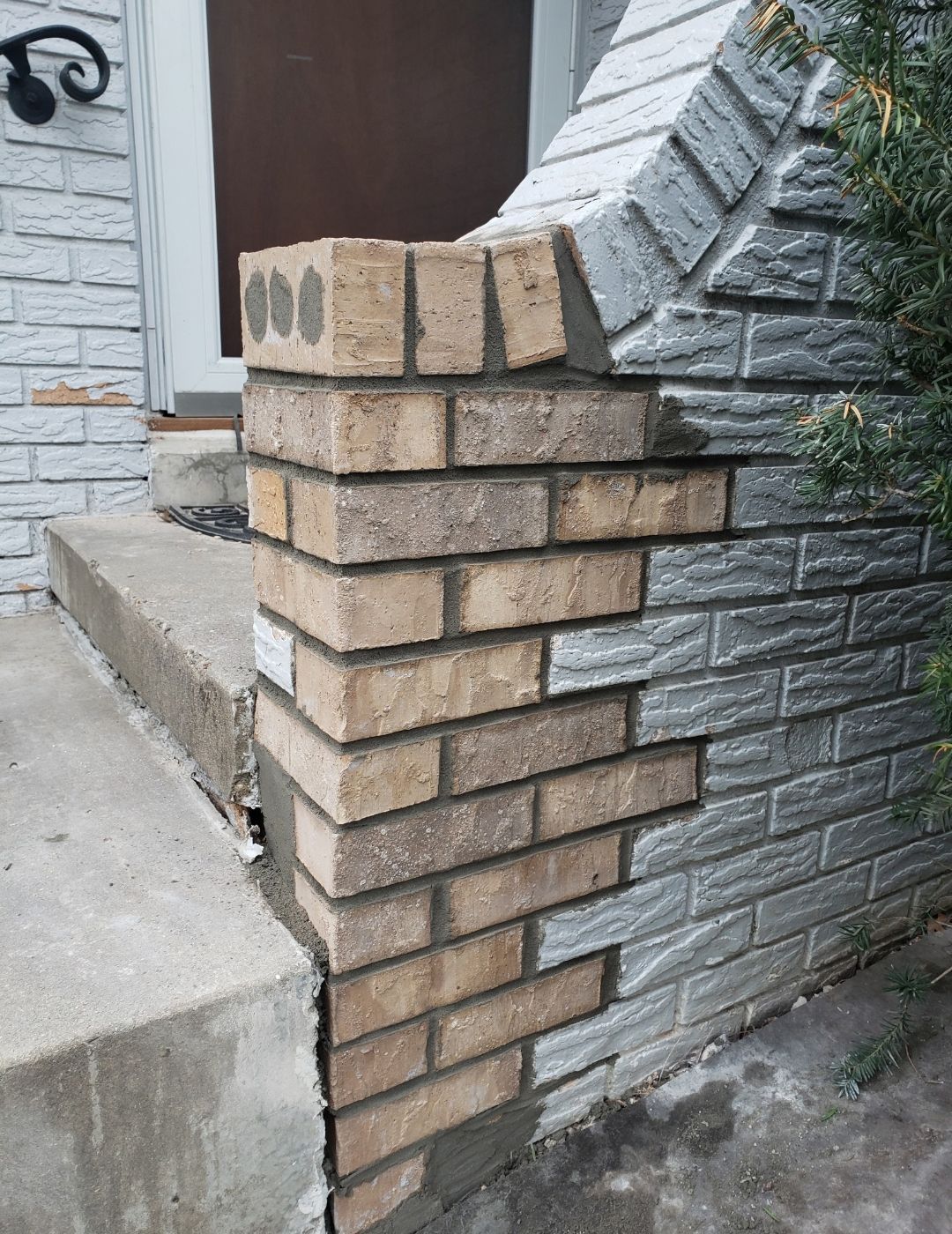 After brick repair