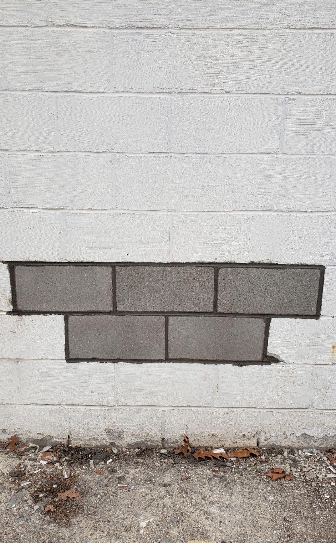 After brick repair