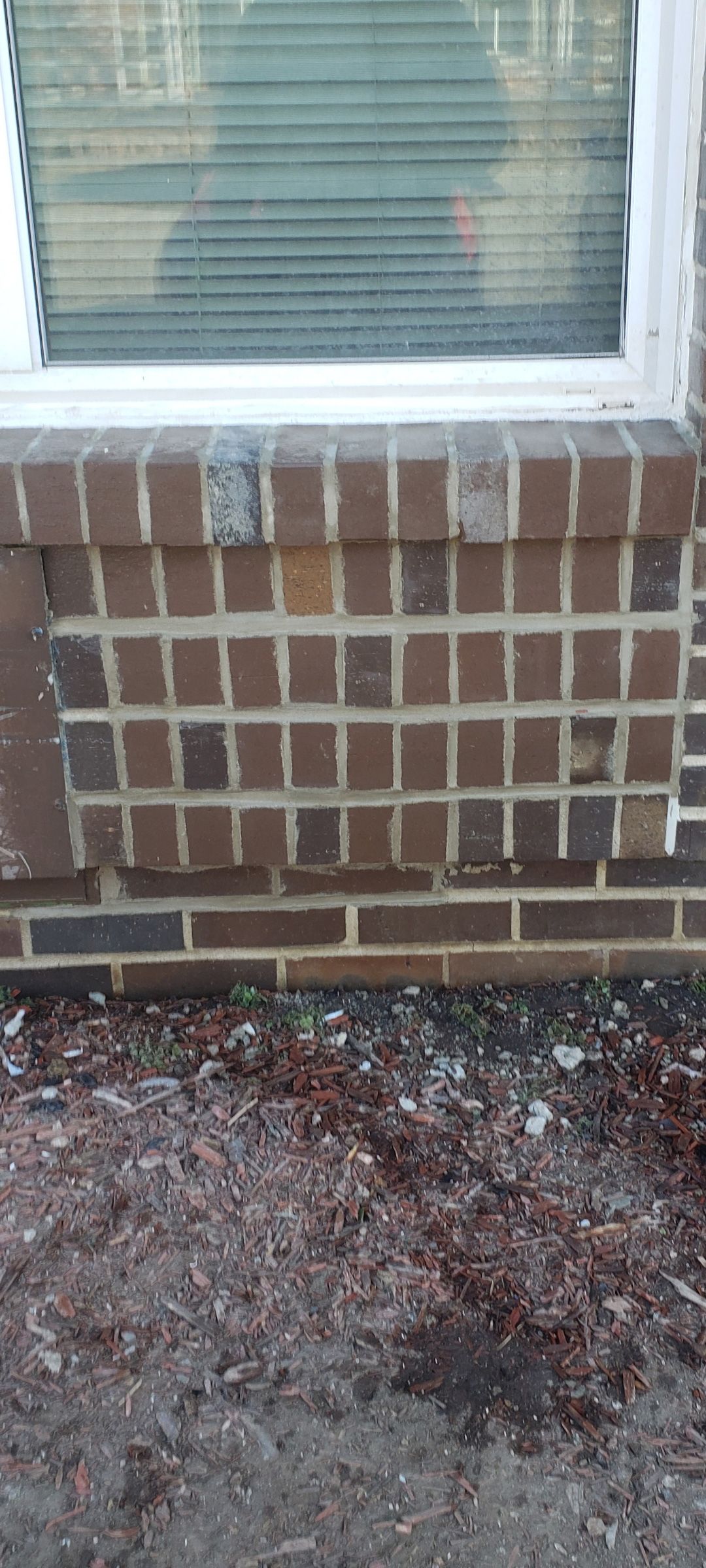 After brick repair