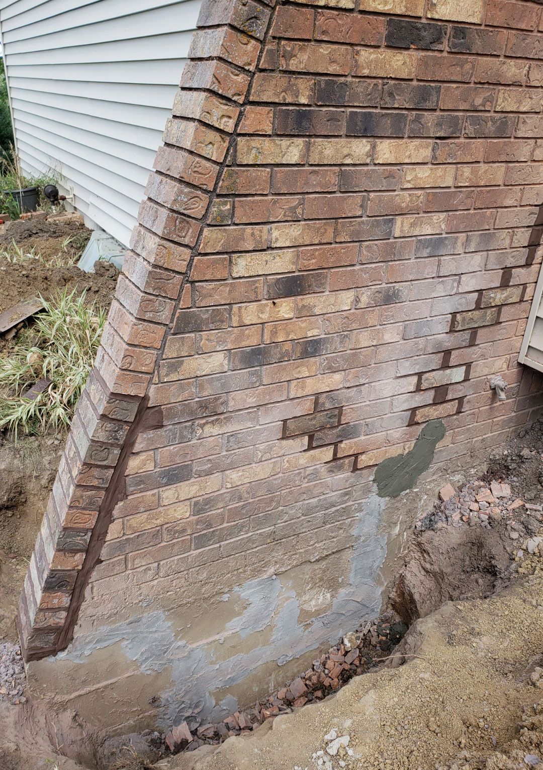 After brick repair