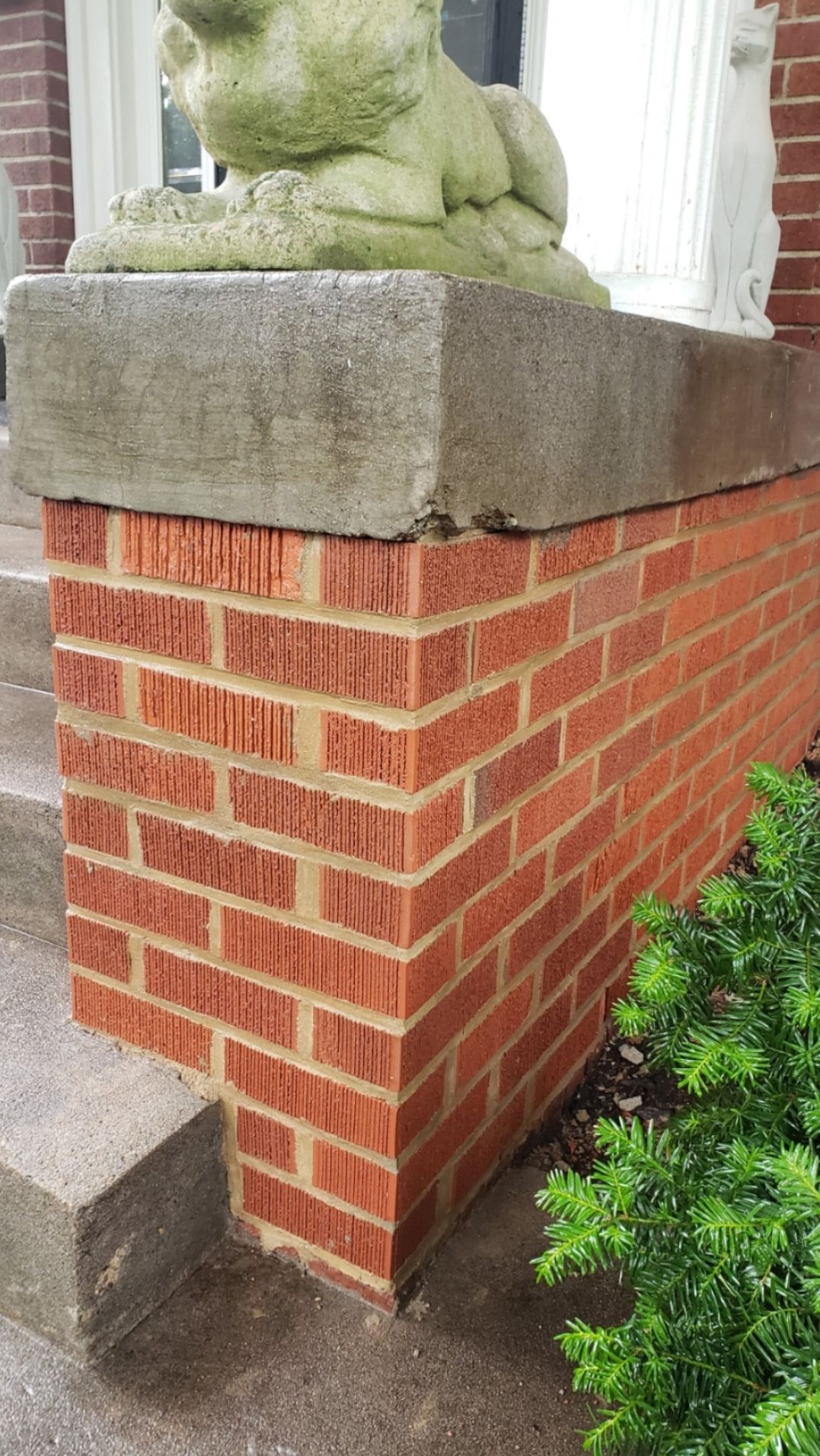 After brick repair