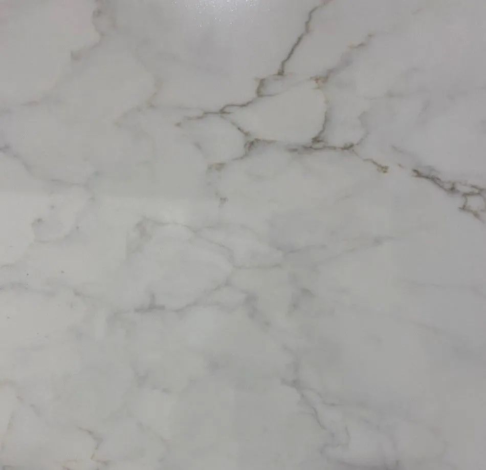 Light gray marble surface with subtle white veining.